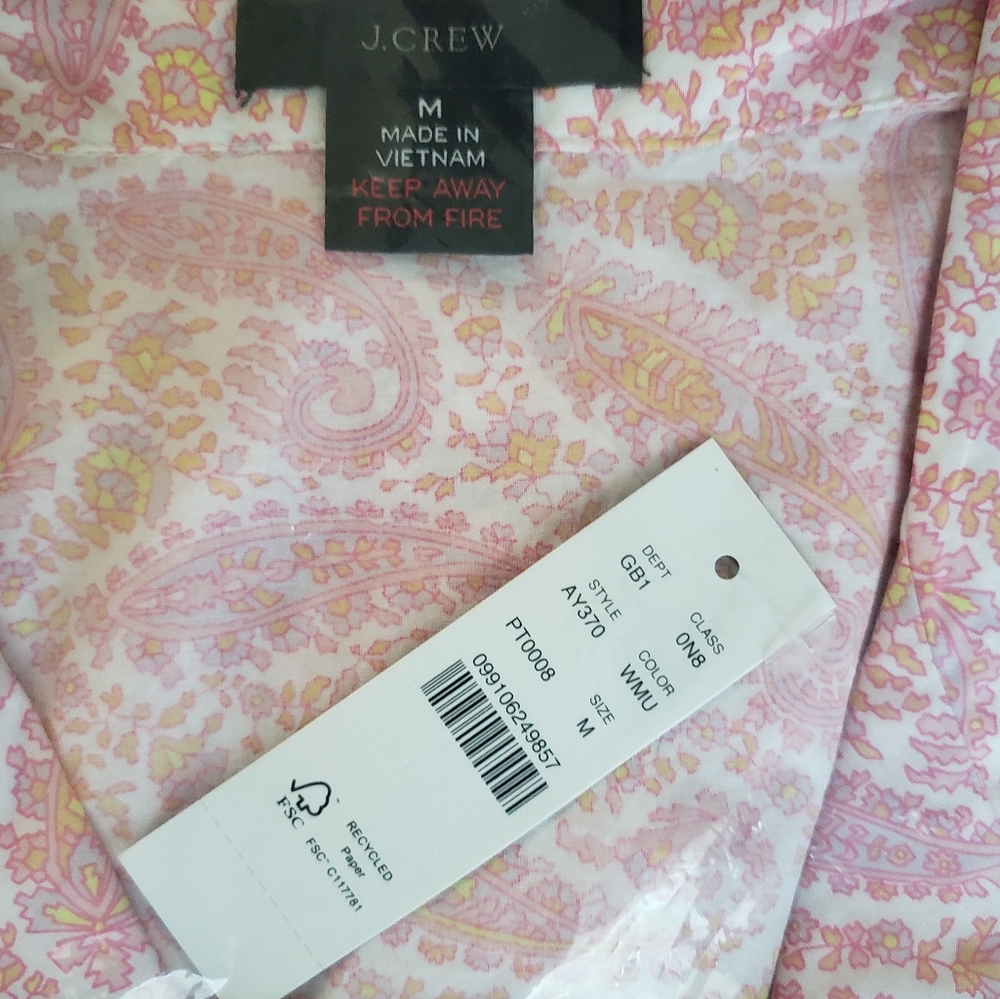 J. Crew | Cotton Poplin Pajama Shorts Set - Picture 12 of 14